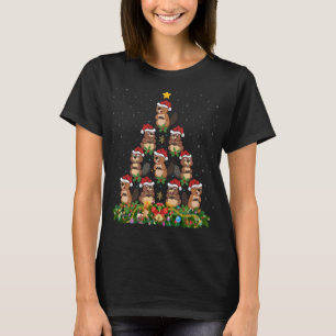 Biber Weihnachtsbaum Geschenk Weihnachtsbiber T-Shirt