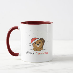 Biber Weihnachtsschnee Wintertiere Biber Tasse