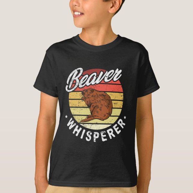 Biber Whisperer Biber Jäger T-Shirt (Vorderseite)