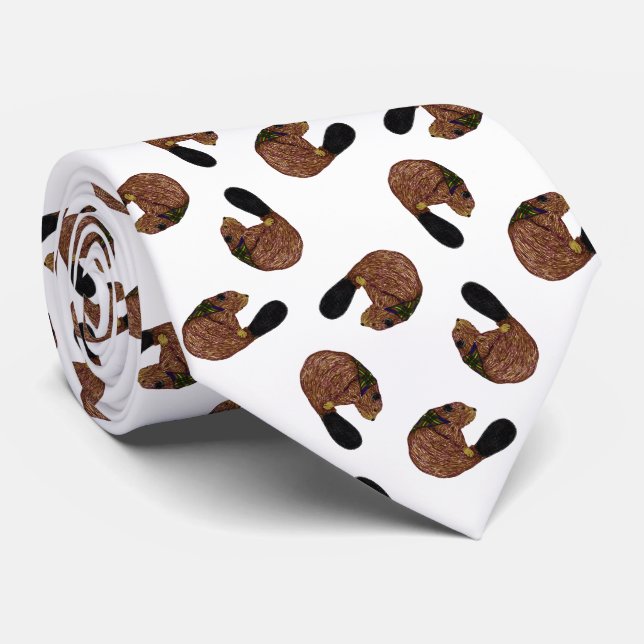 Biber-Wurf-Krawatte Krawatte (Gerollt)