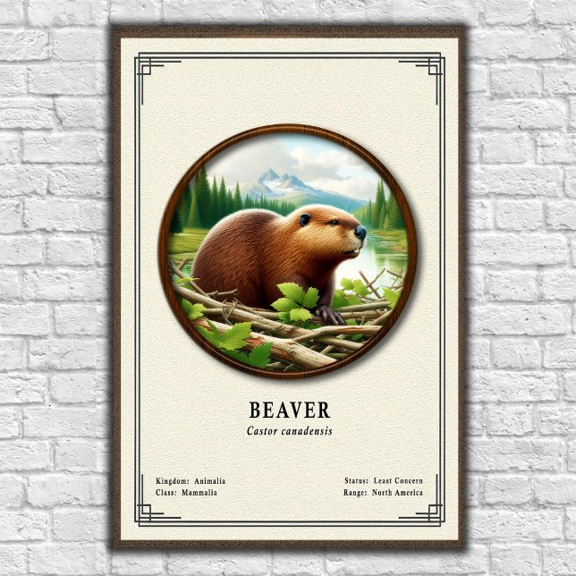 Biber Zoologie Serie Poster (Von Creator hochgeladen)