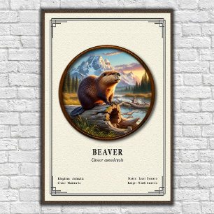 Biber-Zoologie-Serie Poster
