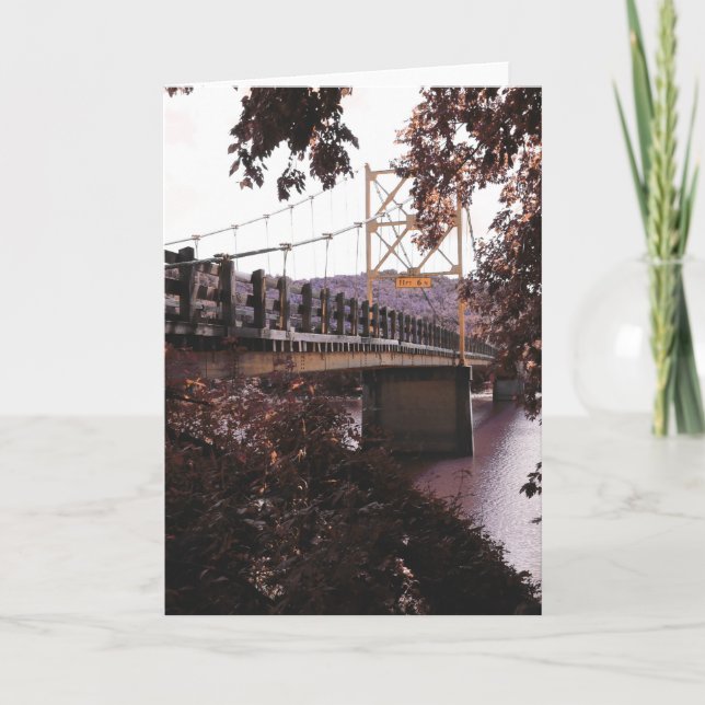 Biberbrücke Feiertagskarte (Vorderseite)