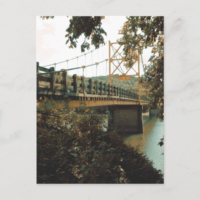 Biberbrücke in Eureka-Quellen Postkarte (Vorderseite)