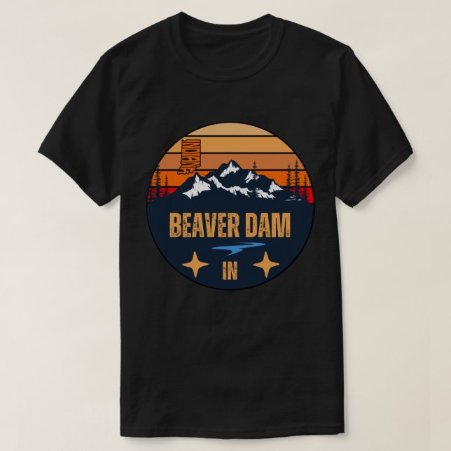 Biberdamm, Indiana T-Shirt (Design vorne)