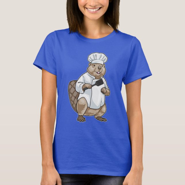 Biberkochspeise Spatel Kochen T-Shirt (Vorderseite)