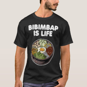 Bibimbap ist der lebenskoreanische Lebensmittelrei T-Shirt