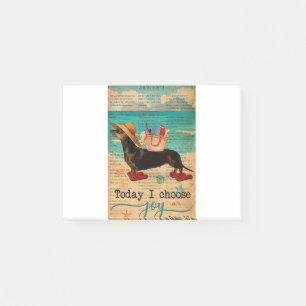 Bible Beach Life Joy Dackel Post-it Klebezettel