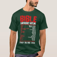 Bible Emergency Numbers Funny Hotline Verses Chris