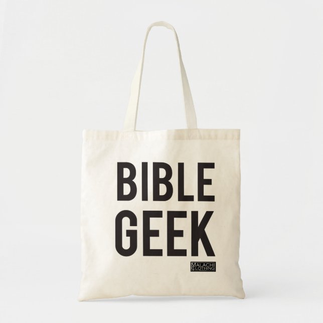 Bible Geek Tote Bag Tragetasche (Vorne)