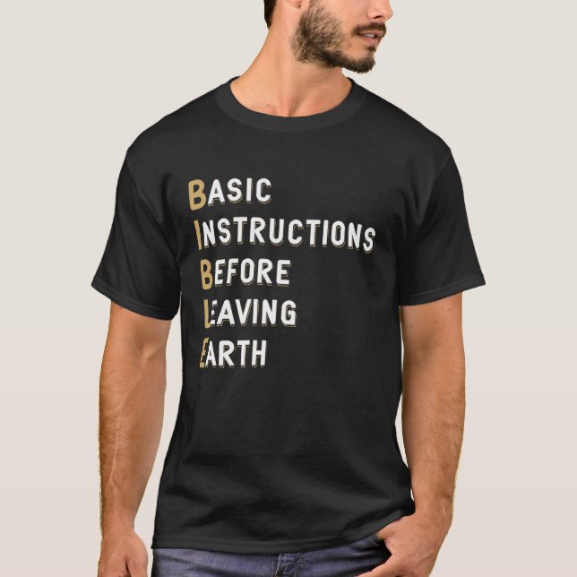 Bible Lesson Basic Instructions Before Leaving Ear T-Shirt (Vorderseite)