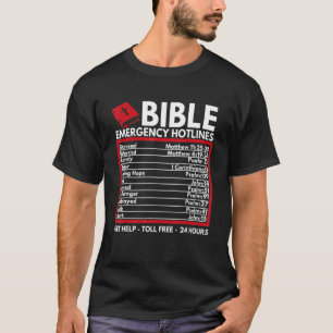 Bible Notrufnummern Hotline Christlich Faith W T-Shirt
