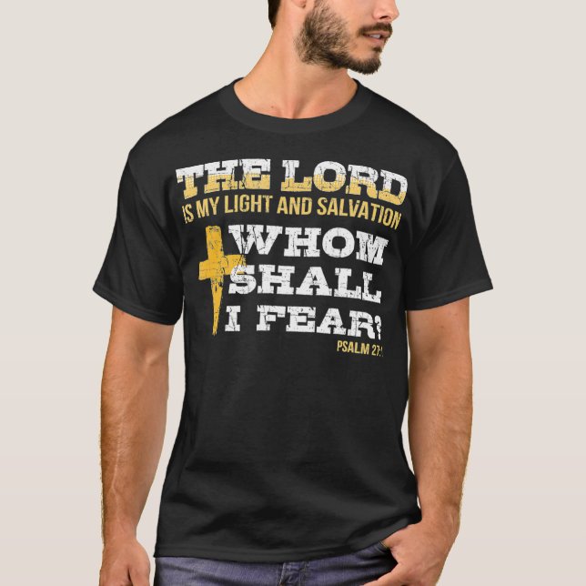 Bible Psalm 271 Religious Items Patriotic Christia T-Shirt (Vorderseite)