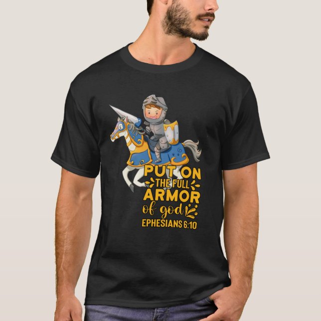 Bible Quote Armor of God Ephesians 611 Easter Chri T-Shirt (Vorderseite)