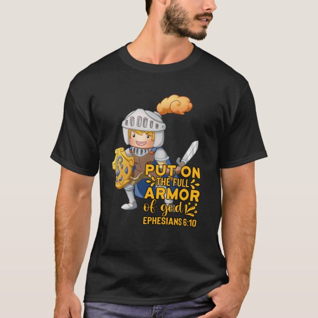 Bible Quote Armor of God Ephesians 611 Easter Chri T-Shirt (Vorderseite)