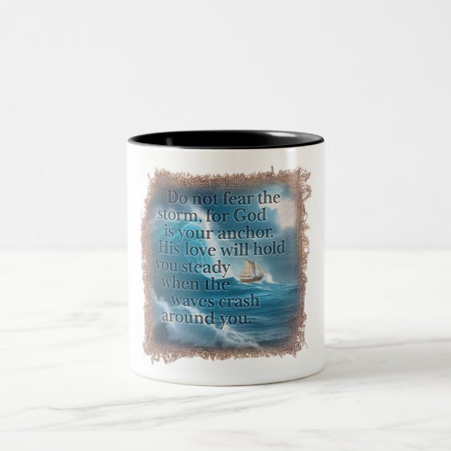 BIBLE QUOTE - Coffee Mug Zweifarbige Tasse (Mittel)