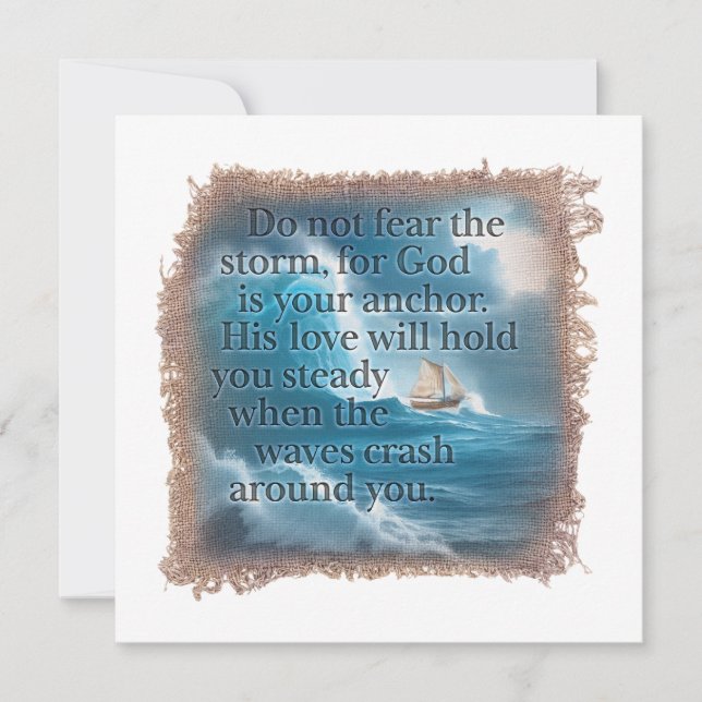 BIBLE QUOTE - Personalized Notecard Mitteilungskarte (Vorderseite)