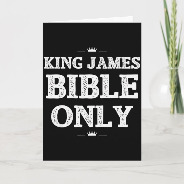 Bible Scripture Verses King James Bible Christian  Karte (Vorderseite)