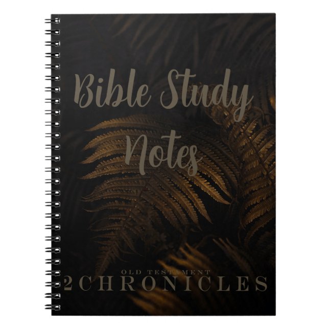 Bible Study-2 Chronicles Notizblock (Vorderseite)
