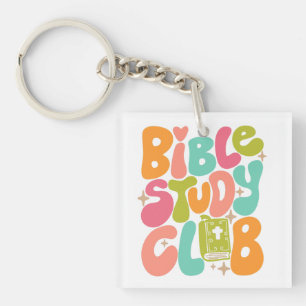 Bible Study Club Colorful Acrylic Schlüsselanhänge Schlüsselanhänger