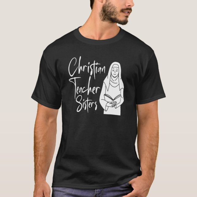 Bible Study Nun Christianity   Theology Christian  T-Shirt (Vorderseite)