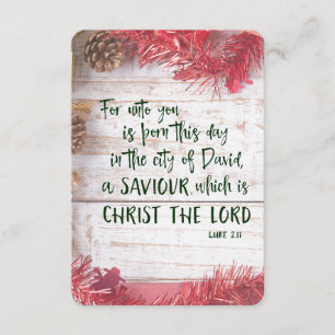 Bible Verse Christmas Play Einladung