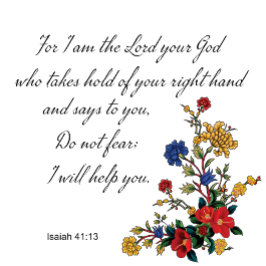 Bible Verse Coffee Tasse - Isaiah 41:13