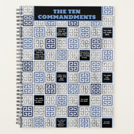 Bible Verse Die zehn Gebote griechische Kunst Planer