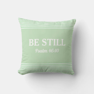 Bible Verse Elegant Green Kissen