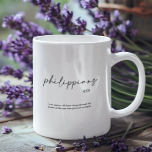 Bible Verse Elegant Kaffeetasse