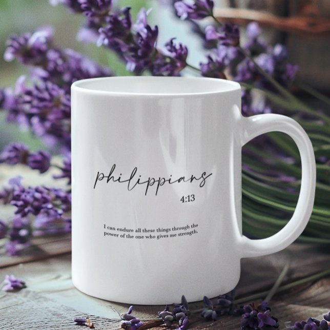 Bible Verse Elegant Kaffeetasse (Von Creator hochgeladen)