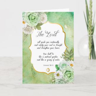 BIble Verse Ermutigung Rose Sympathy Card Dankeskarte