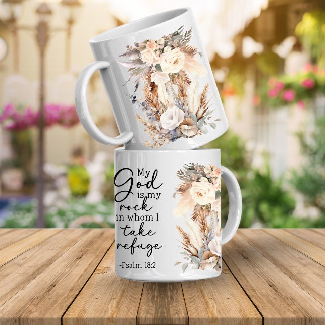 Bible Verse Floral Coffee Mug Kaffeetasse (Bible verse floral mugs that are inspirational faith scriptures that will encourage and inspire you)
