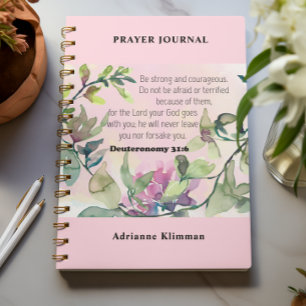 Bible Verse Floral Prayer Journal Notizbuch