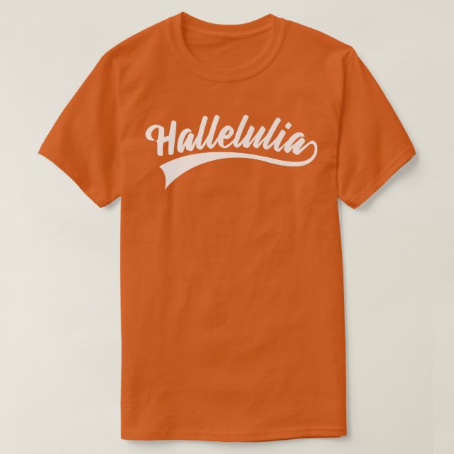 Bible Verse Hallelulia God Premium T-Shirt (Design vorne)