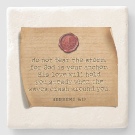BIBLE VERSE - Hebrews 6:19 - Coaster Steinuntersetzer