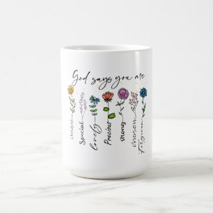 Bible Verse Inspiration Wildblume Christliches Zit Kaffeetasse