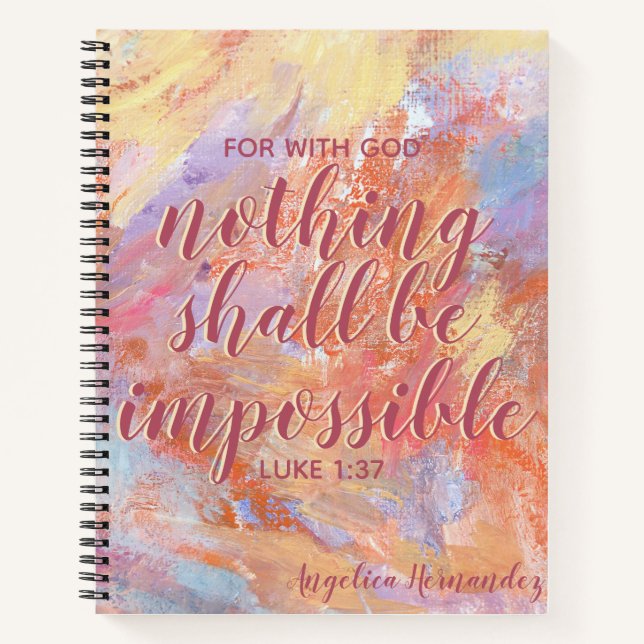 Bible Verse Inspirational Faith Bullet Journal Notizbuch (Vorderseite)