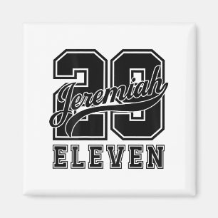 Bible Verse Jeremiah 29_11 Jersey Look Christlich Magnet