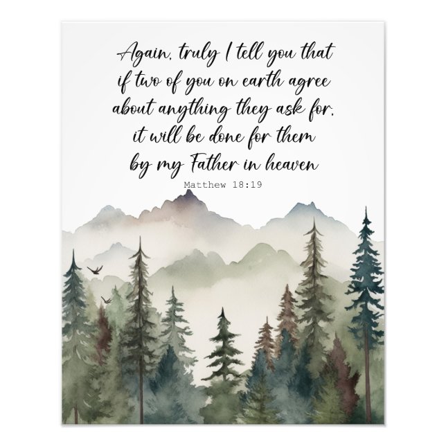 Bible Verse Poster Matthew 18 (Vorne)