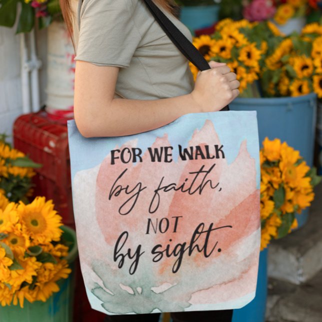 Bible verse Psalm Floral  Tote Bag (Von Creator hochgeladen)