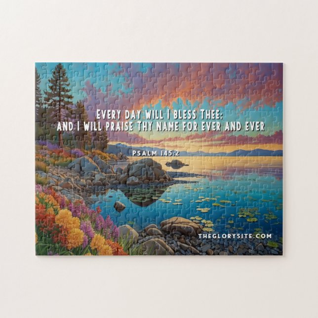 Bible Verse Psalms Puzzle (Horizontal)
