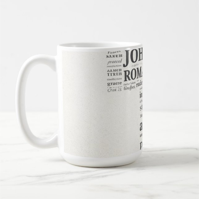 Bible Verse Reference Cross Wall Art Kaffeetasse (Links)