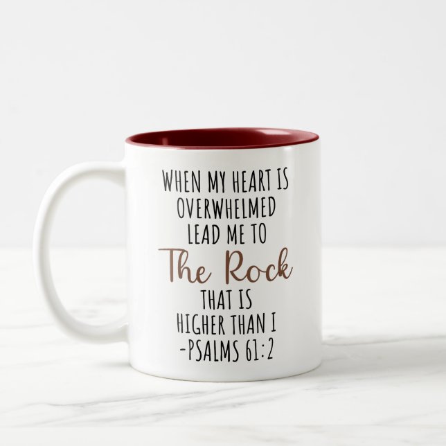 Bible Verse Religious Jesus Christliche Wiederaufn Zweifarbige Tasse (Links)