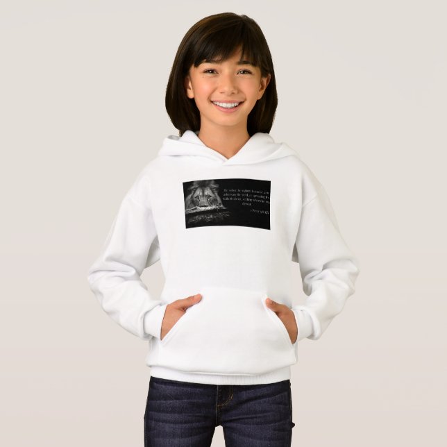 Bible Verse Scripture 1 Peter 5:8 KJV Girl Hoodie (Vorne ganz)