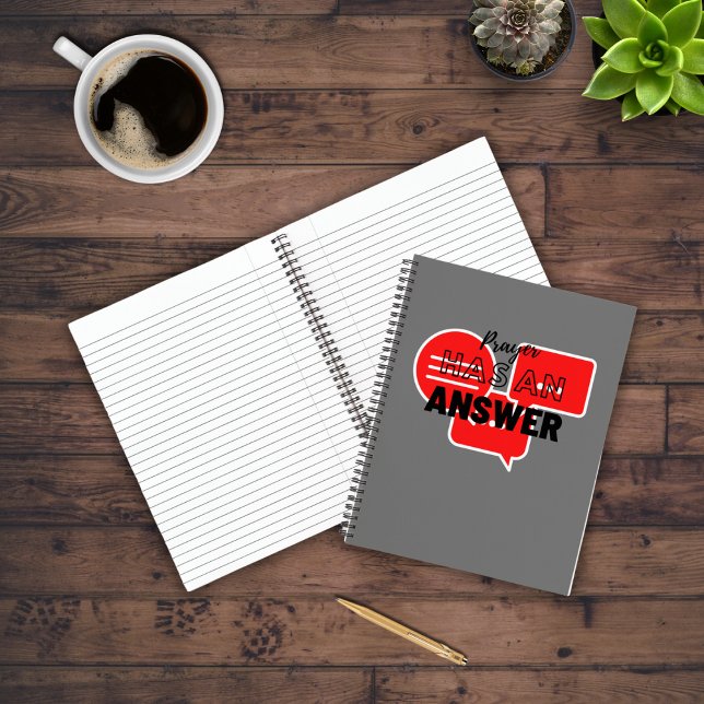 Bible Verse Scripture mit Black Words Notebook Notizbuch (Von Creator hochgeladen)