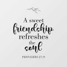 Bible Verse Sweet Friendship Scripting Typografie