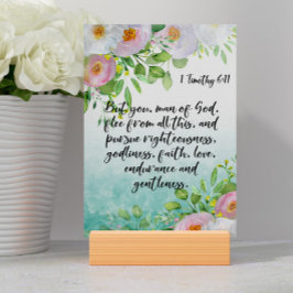 Bible Verse Timothy Card Tischnummer