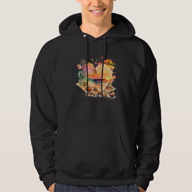 Bible Verse Zephaniah 317 Calm Your Fears with God Hoodie (Vorderseite)