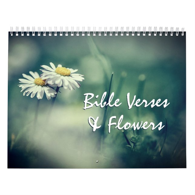 Bible Verses & Flowers Encouraging Christian Kalender (Titelbild)